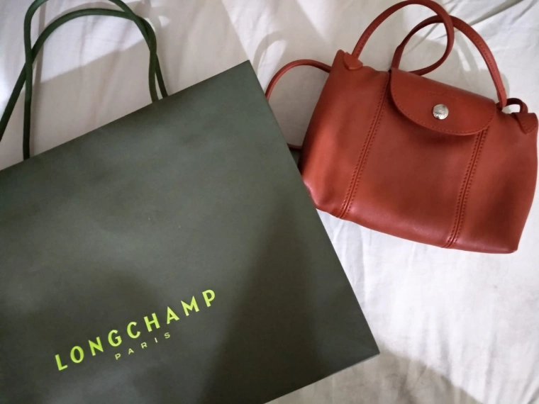 Longchamp Le Pliage Cuir Mini Leather Crossbody Bag on SALE